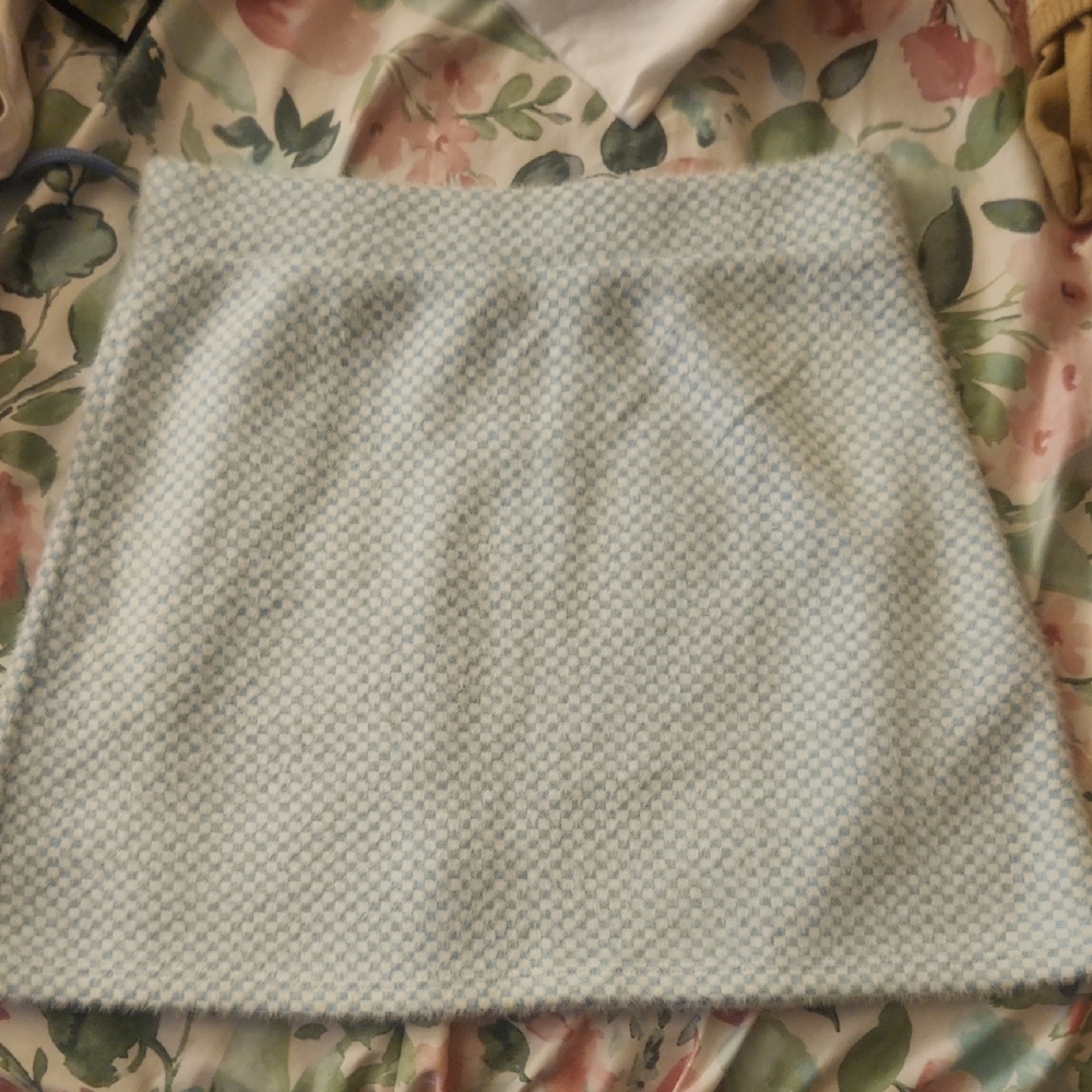 Zara Tan Cream A-Line Mini Skirt